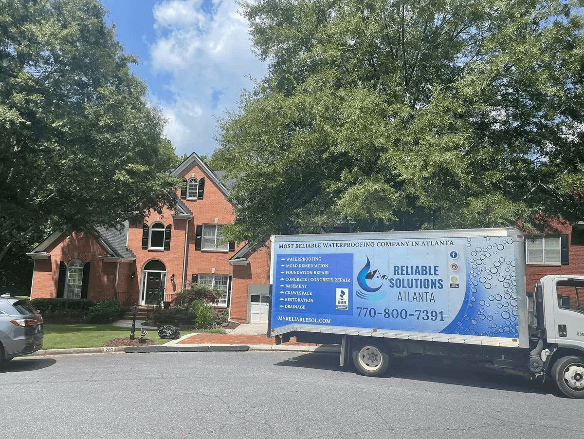 Reliable Solutions Atlanta truck on job site