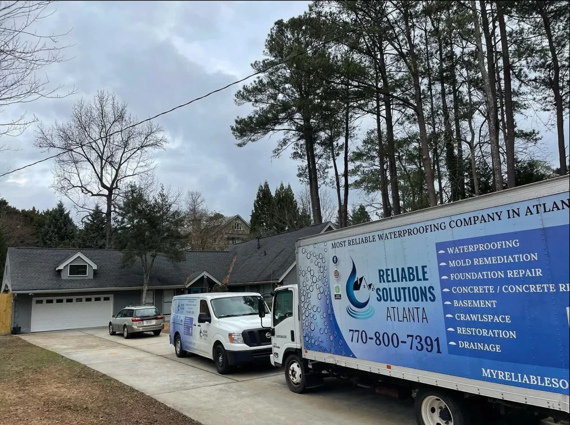 Reliable Solutions Atlanta service vehicles